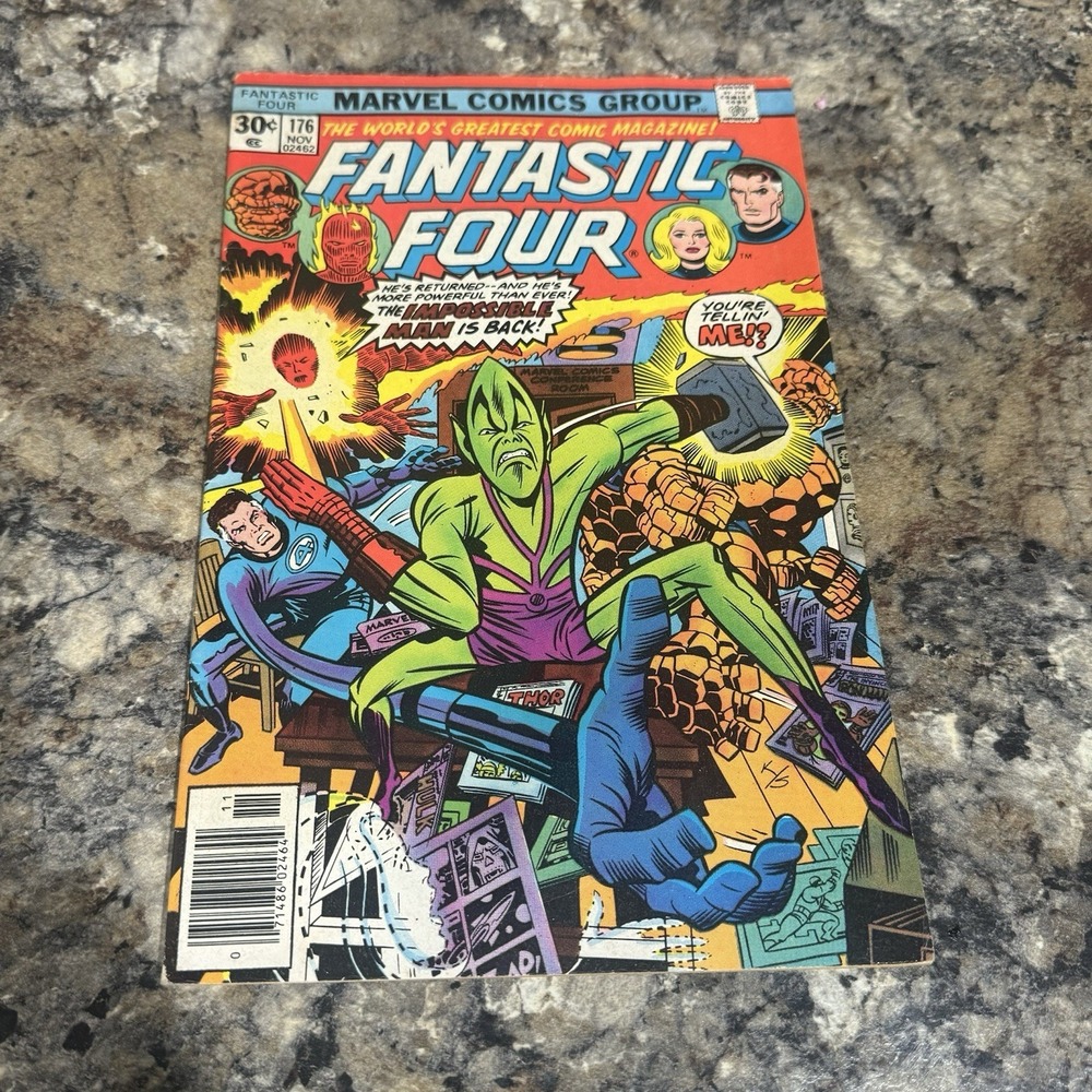 Fantastic Four #176 November 1976 Very Nice "The Impossible Man Is Back"!